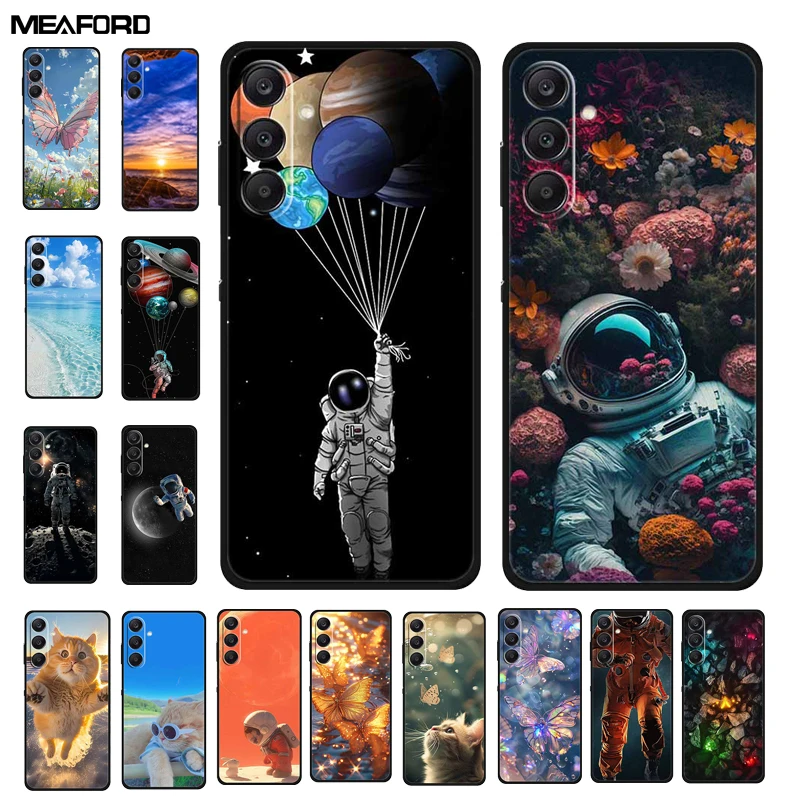 Cool Astronaut Space Soft Silicone TPU Phone Case