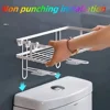 1pc Bathroom Over The Toilet Storage Shelf, Bathroom Storage Organizer Bathroom Storage Rack Shampoo Shower Gel Holder Organizer 5