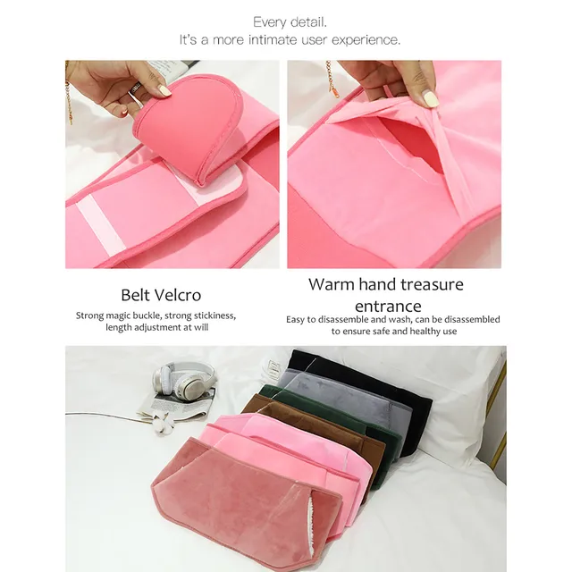 Téli Meleg Öv Típusú Forró Üveg Burkolat Kézmelegítő Gyors Fájdalomcsillapító Kényelem A Hashoz Hát Kéz Újrafelhasználható - Image 4