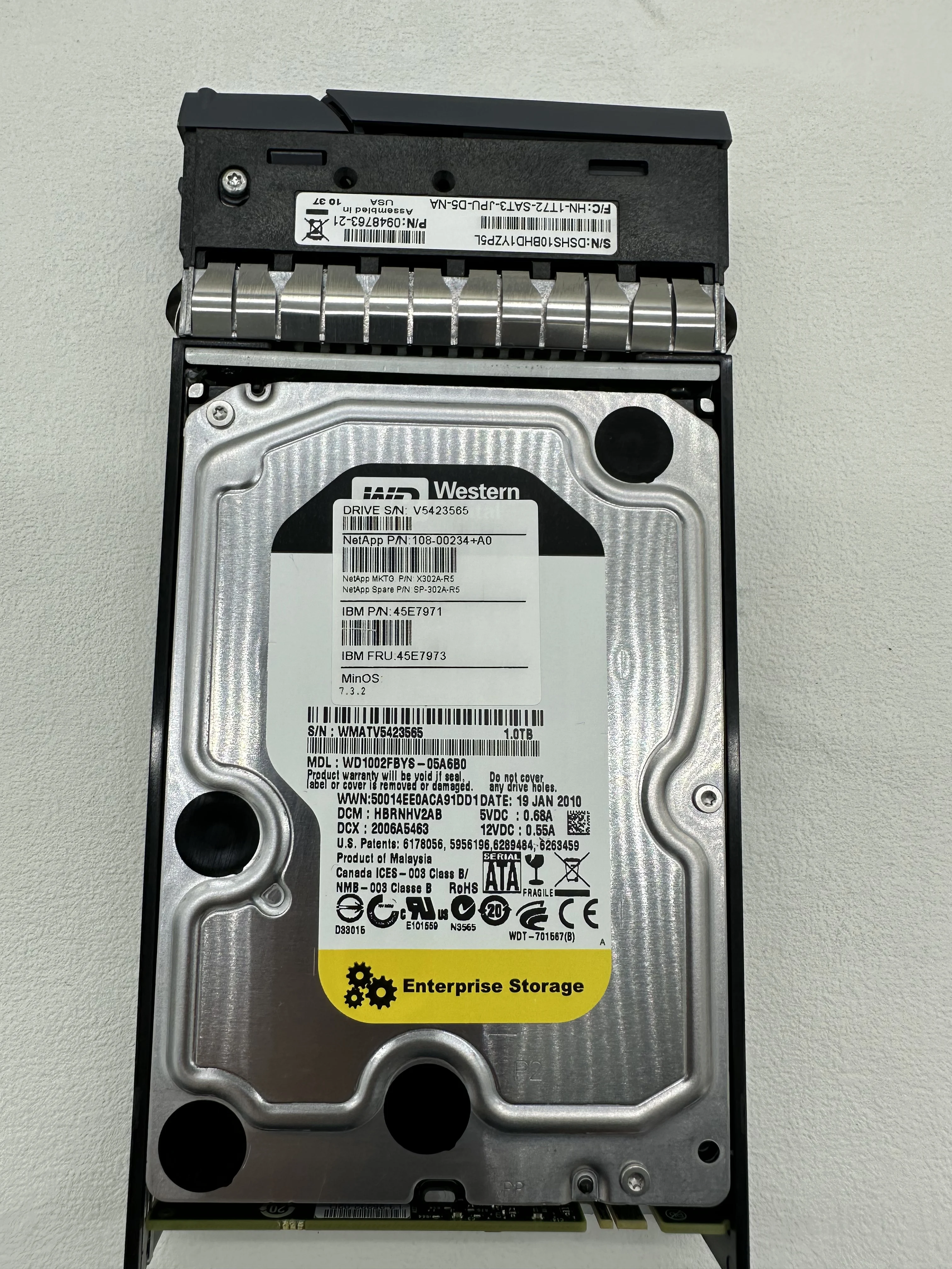 X302A-R5 1TB 7.2K RPM SATA 하드 드라이브(DS4243 디스크 선반용) 중고