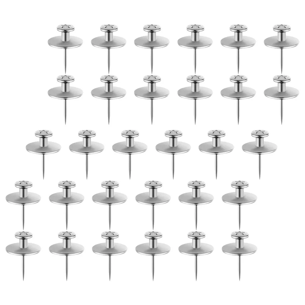 30Pcs 아연 합금 엄지 못 다기능 사무실 홈 코르크 보드 핀 여성용 책상 액세서리