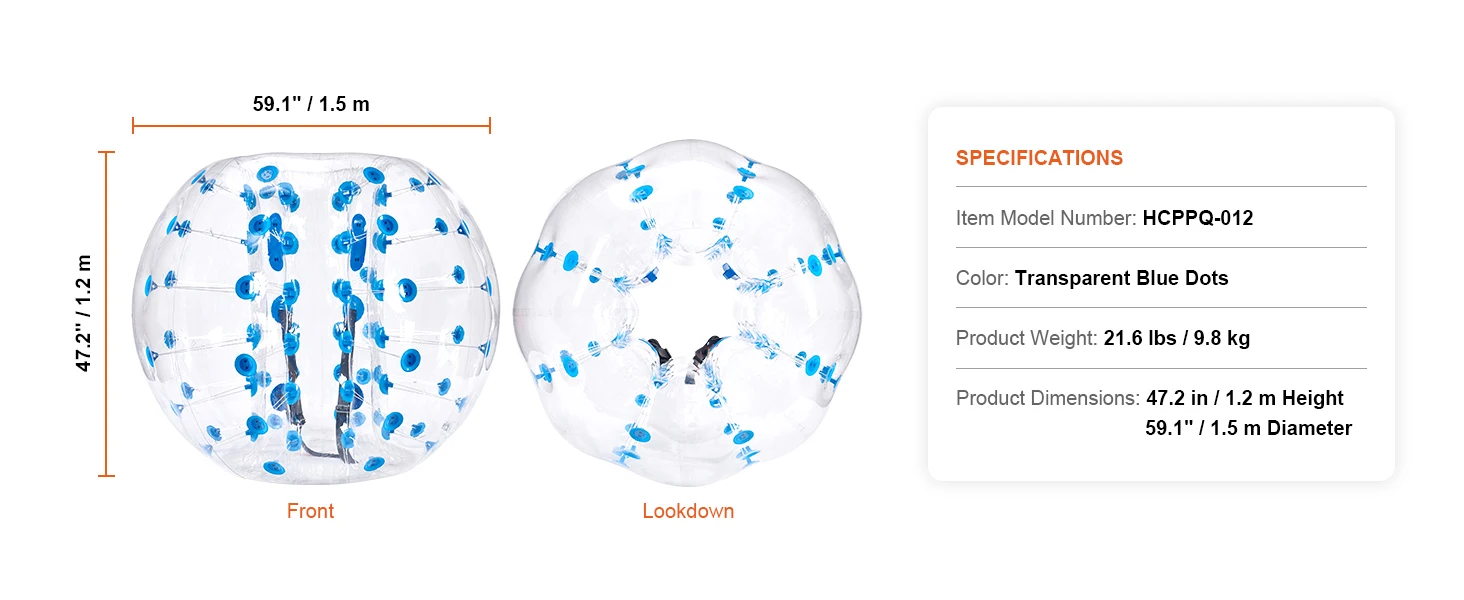 Transparent zorb ball