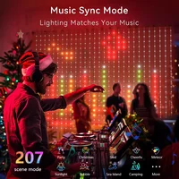 1/2PCS Smart RGB Curtain Lights LED String Lights APP Control Music Sync Timer Waterproof for Home Party Garden Holiday Decor - Image 5