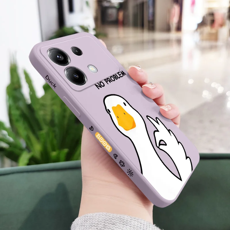 Cheerful Duck Silicone Phone Case Cover