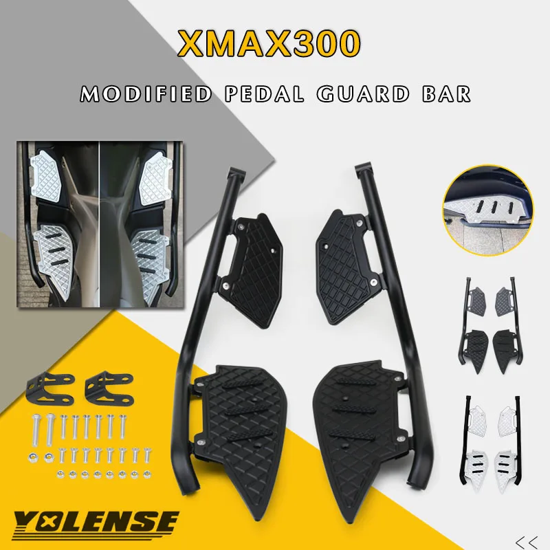 Protezione Anticaduta Per Yamaha Xmax300 Xmax 300 Xmax-300 2023 Parte Del Motociclo Pedane Per Paraurti A Pedale Cnc Kit Pedale Antiscivolo