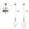 Modern Pendant Lights Glass Ball Chandeliers Lighting Hanging Lights Fixtures for Dining Room Bedroom Decoration Lighting 2