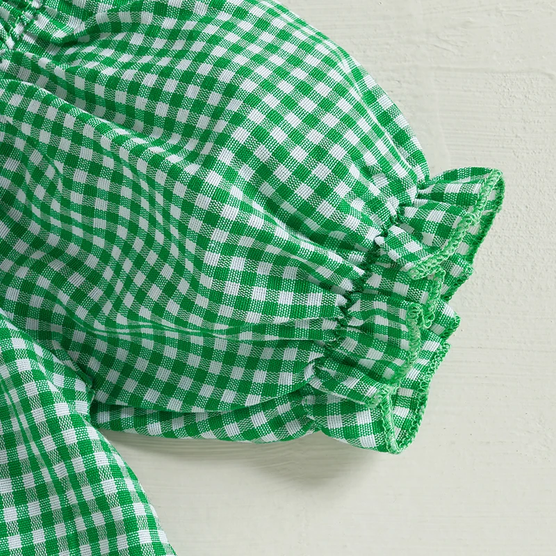 Baby Girl Shamrock Smocked Dress 6
