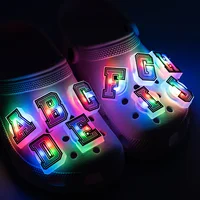 1/26pcs Letter LED Pins for Kids Lighted Shoe Charms Glowing Accessories Shoe Decorations Gifts Sandals Clog Buckles Ornament 2