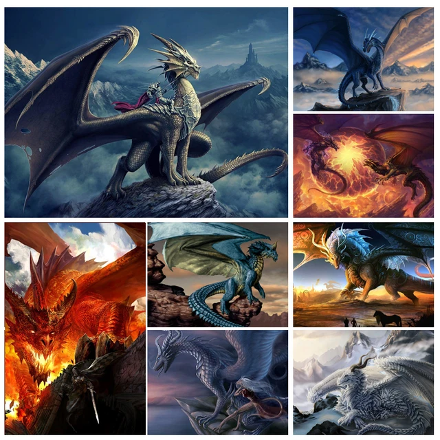 DIY 5D Diamond Painting Animal Dragon Cartoon Picture Full Diamond Art  Mosaic Embroidery Cross Stitch Kits Home Decor cuadros - AliExpress