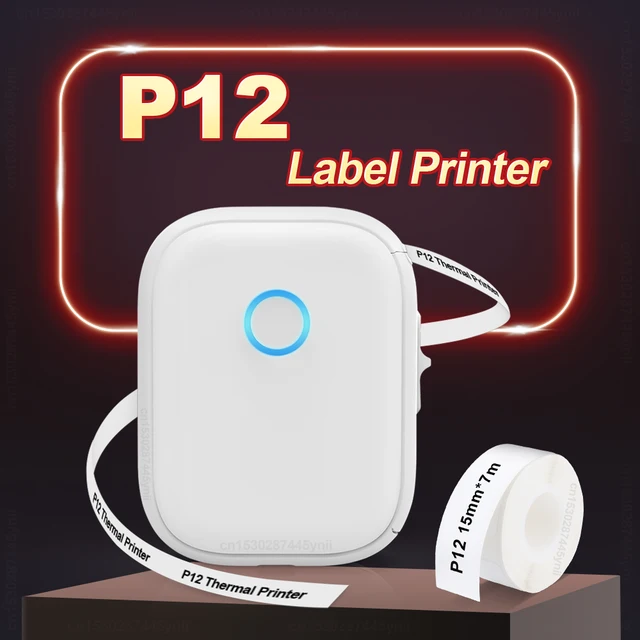 Portable Label Maker P12 Wireless Bluetooth