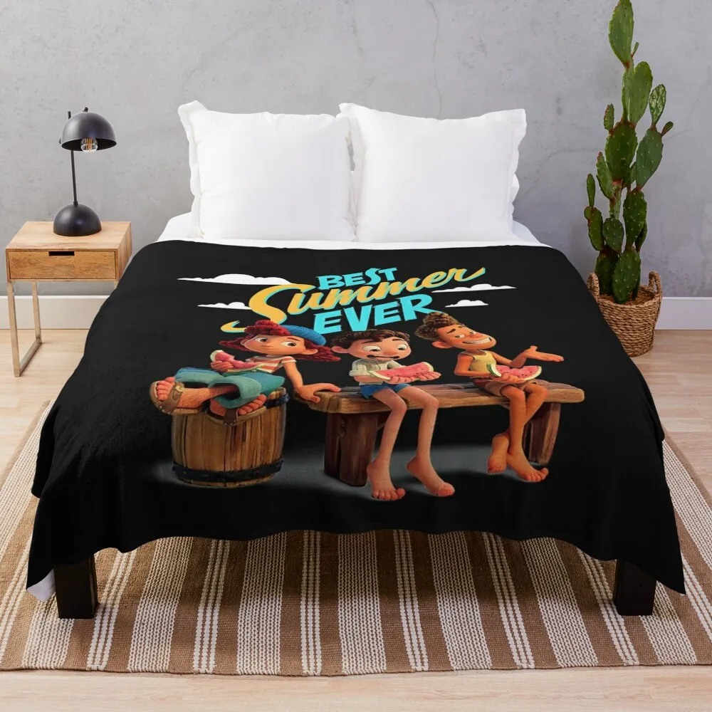 Luca Giulia Albert Best Summer Ever Throw Coperta Coperte E Plaid Picnic Vintage Coperte A Quadri