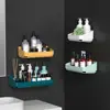 Self Adhesive Wall Mounted Storage Rack Box Bathroom Shelves Toilet Washstand Punch Free Shampoo Holder Bathroom Accessories 3