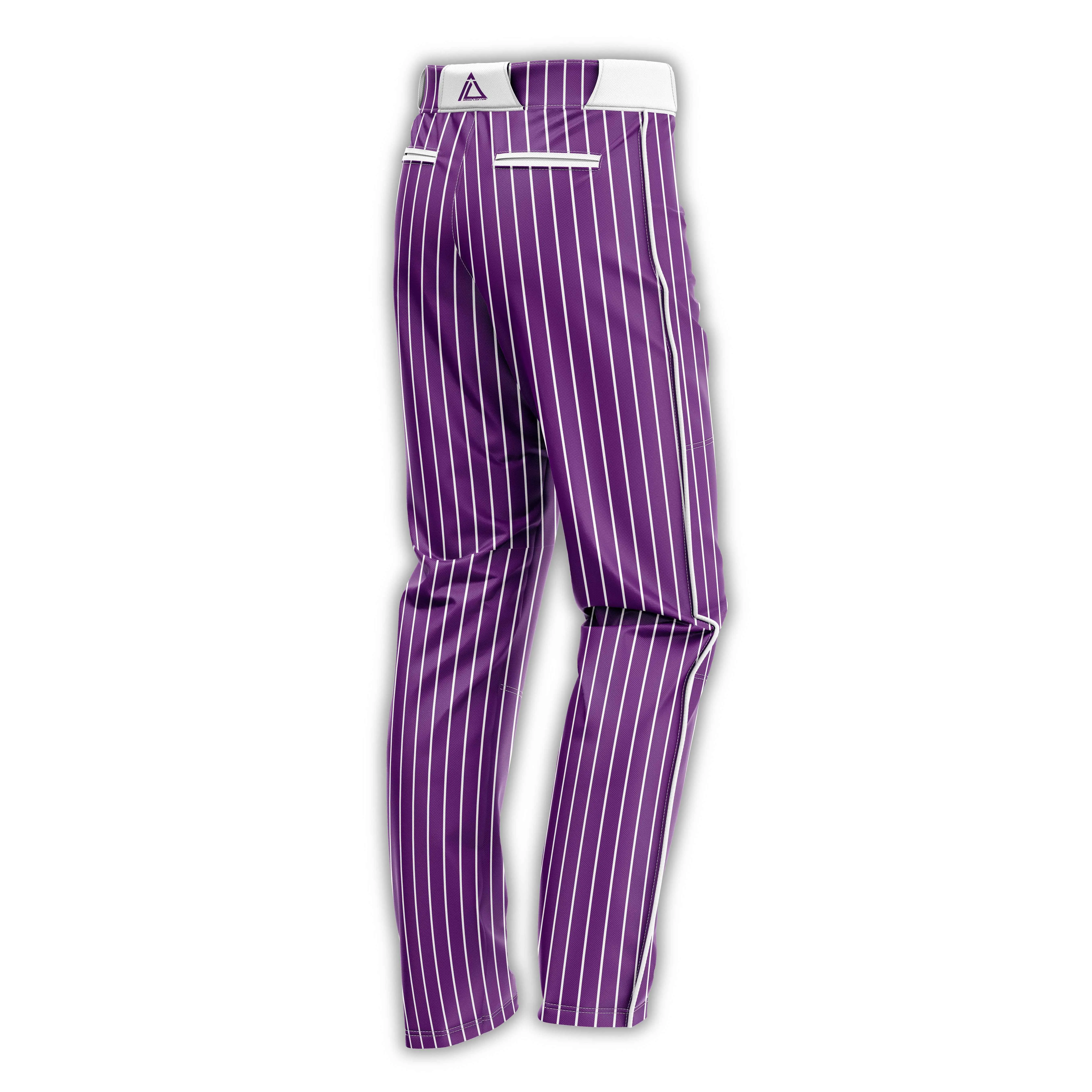 Stripes Cheap 100% Polyester Plain Sublimation Baseball And Softball Pants