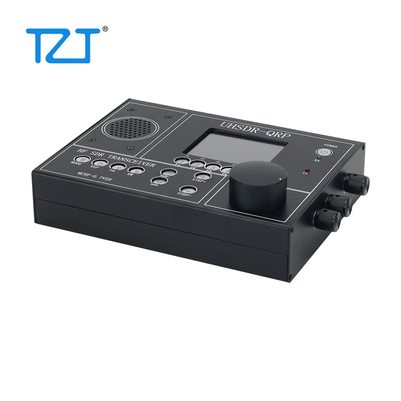 TZT HamGeek UHSDR-QRP V0.7 mcHF 송수신기, HF SDR 송수신기, CW SSB AM FM 라디오, 실버/블랙, 1.8-30Mhz
