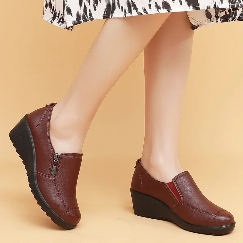 New Spring/Autumn Fashionable Height Increasing Women's Wedge Casual Shoes, Wear-Resistant And Comfortable Chaussure Femme 5