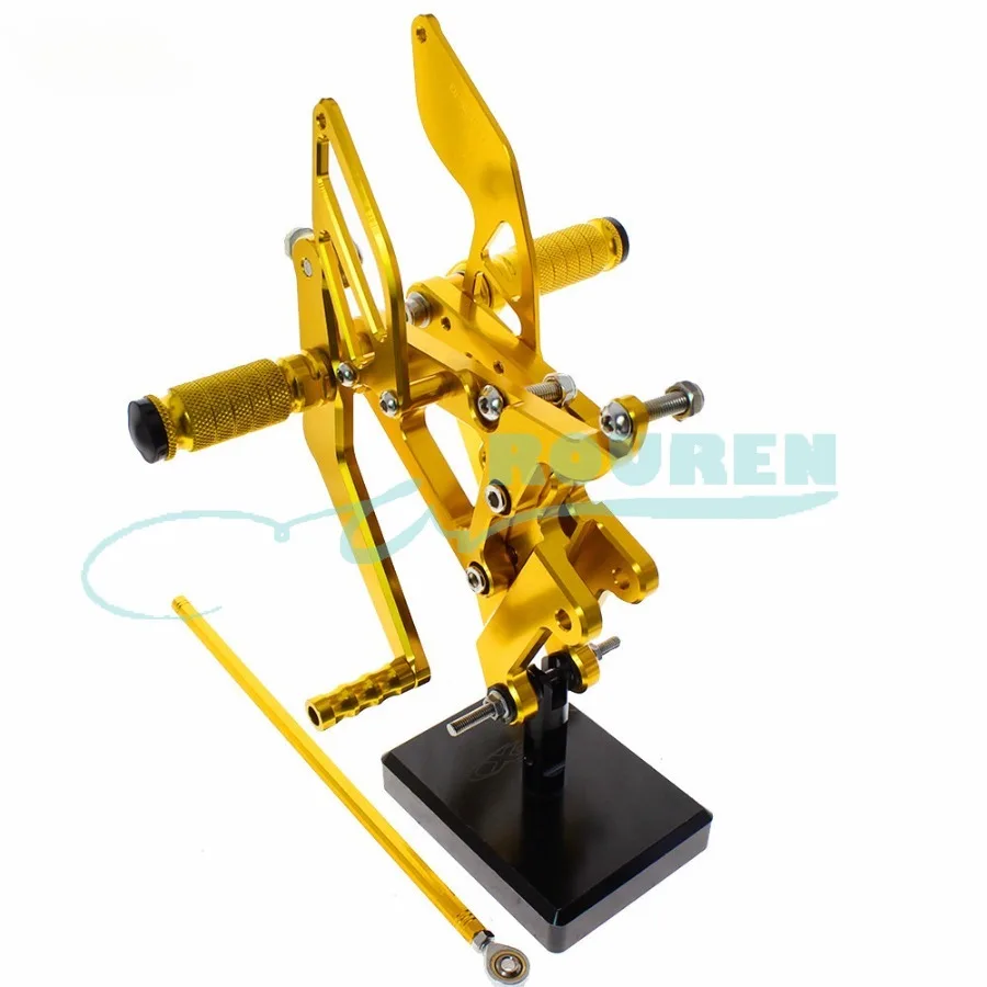 

CNC Rear Set Stand Footpegs Motorcycle Rearset Footrest Foot Pedal Pegs for Yamaha YZF R6 2003-2005 Shift Lever Bracket Modified