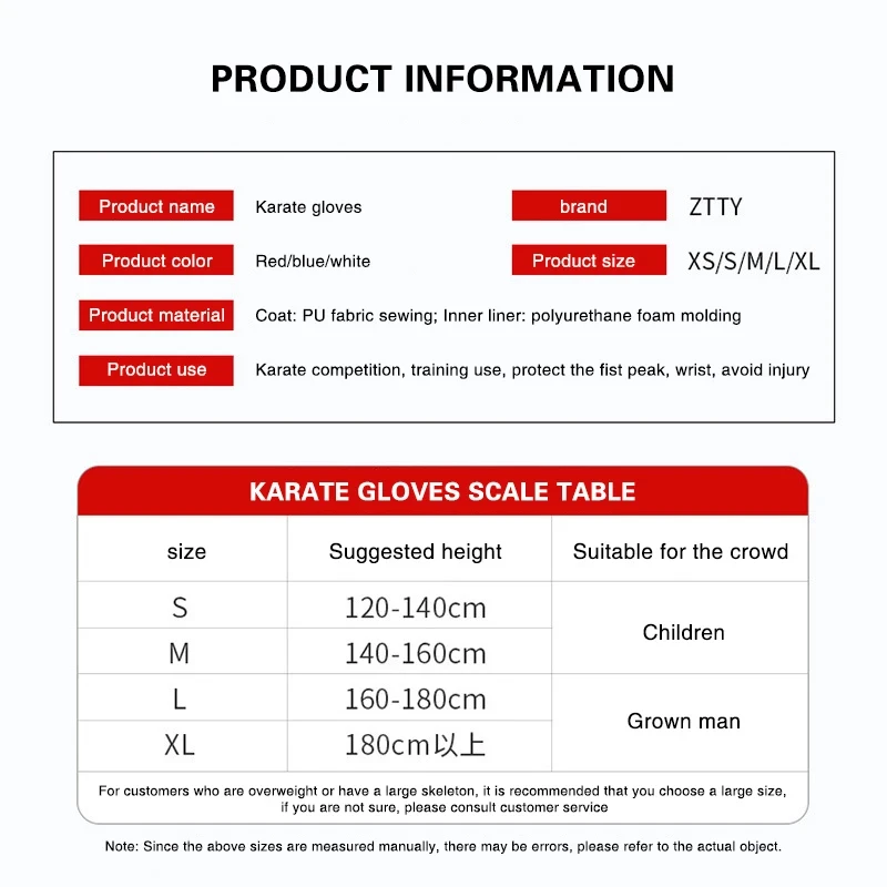 ZTTY Boxing Gloves Karate Gloves Thickened Model Professional Taekwondo Gloves Kickboxing Muay Thai Sanda MMA Training Equipment 6