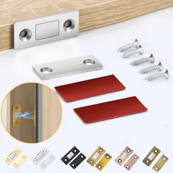 Cabinet Magnetic Catch Ultra Thin Adhesive Cabinet Latch Magnetic Closures for Kitchen Closet Door Closing Magnetic Door Catch