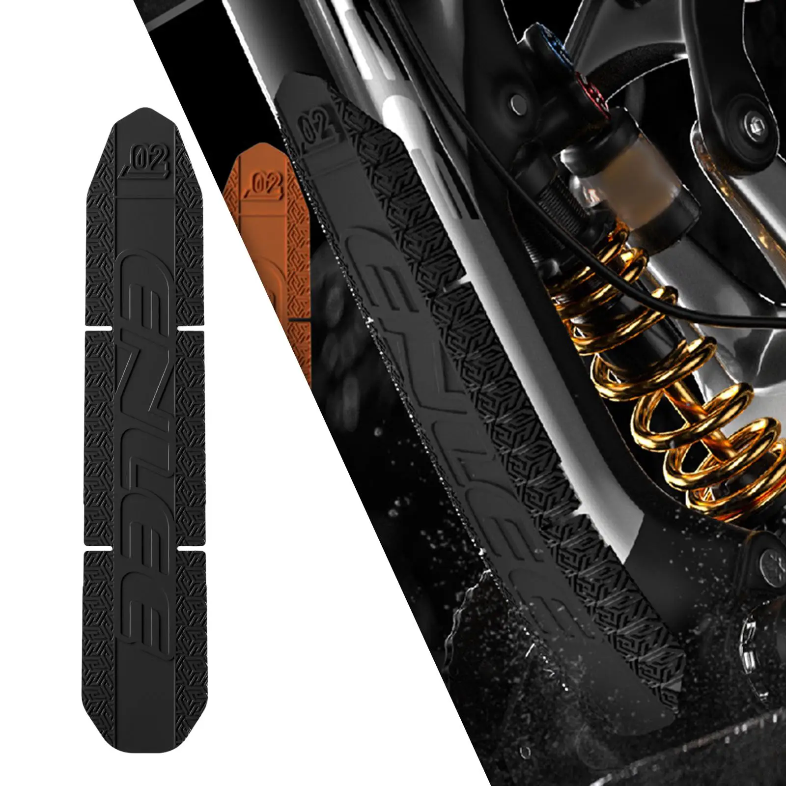 Fietsframe Beschermfolie, Siliconen Textuur, Krasbestendig En Waterdicht, Breder Model, Zacht Beschermvel, Waterdicht En Anti-botsing, Fietsbodemsticker