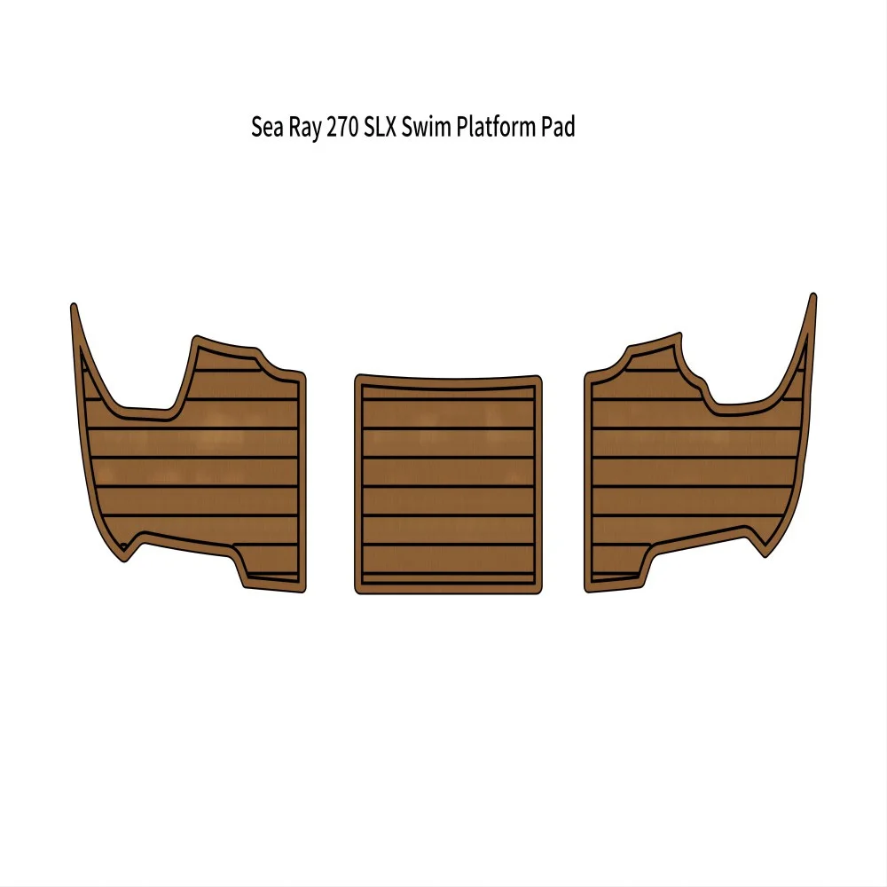 

Sea Ray 270 SLX Swim Platform Pad Boat EVA Foam Faux Teak Deck Floor Mat