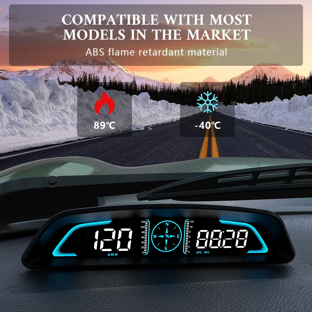 ZQKJ G3 HUD GPS ý  ÷,  溸 ӵ, ڵ  ׼,   Ʈ  LCD
