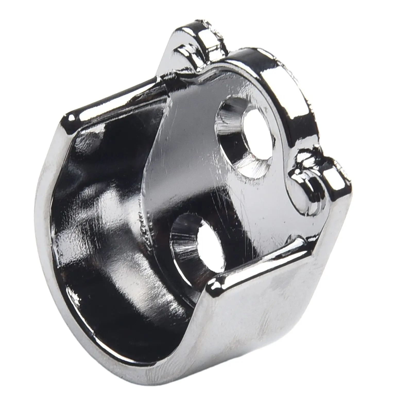 AZWOOD Staffe per Aste da Armadi, 2 Pezzi Forma di U Asta Sostegno 25 mm Supporto per Asta Armadio in Acciaio Inox con Viti Argento Guardaroba Supporti Presa per Asta Tenda Doccia