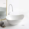 Fashion Creative Countertop Basin for Toilet Special-shaped Deepened Single-hole Bathroom Sinks Italian Ceramic Sink for Hotel 2