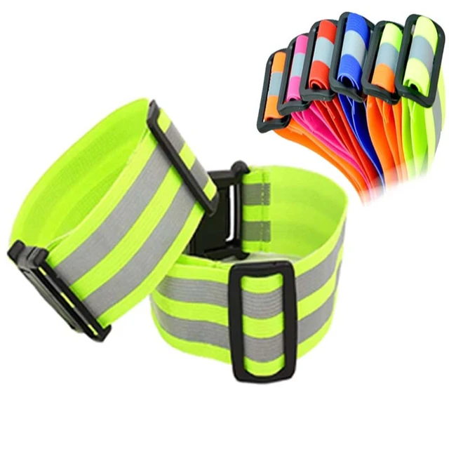 Reflective Band for Running High Visible Night Safety Gear for Arm Wrist  Waist Ankle Adjustable Elastic