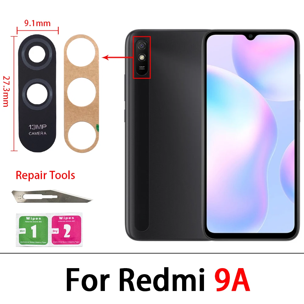 Durable Rear Camera Glass Lens Cover with Adhesive Strip