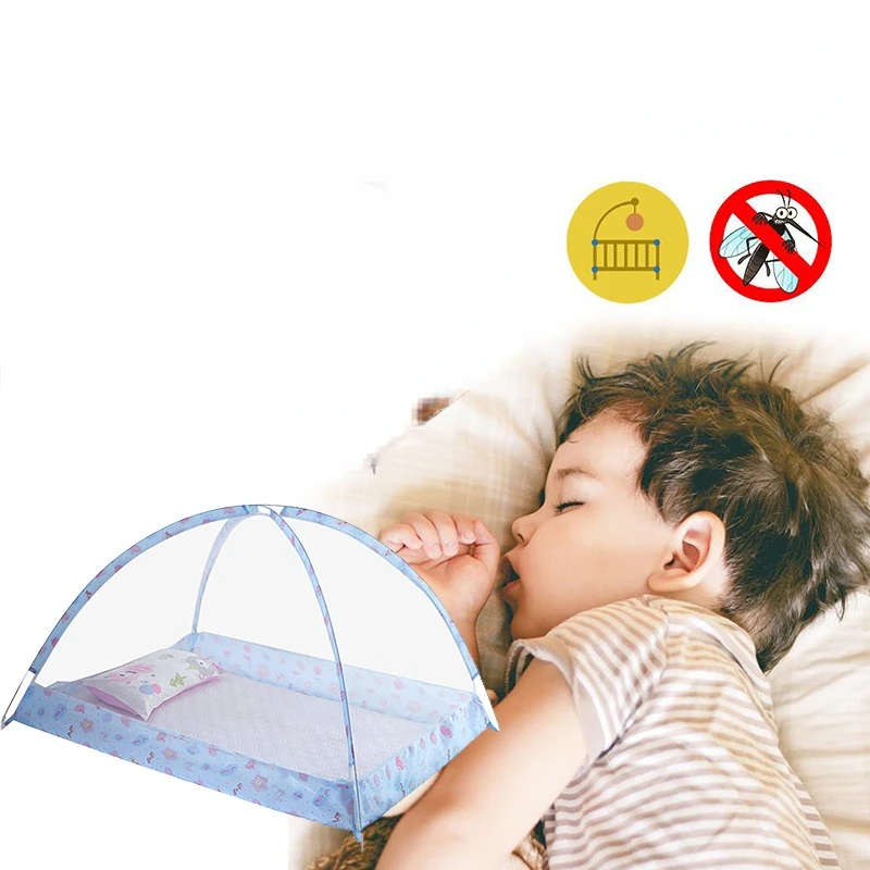 Crib Mosquito Net Children's Mosquito Net Bed Baby Dome Free Installation Portable Foldable Babies Beds Children Play Tent