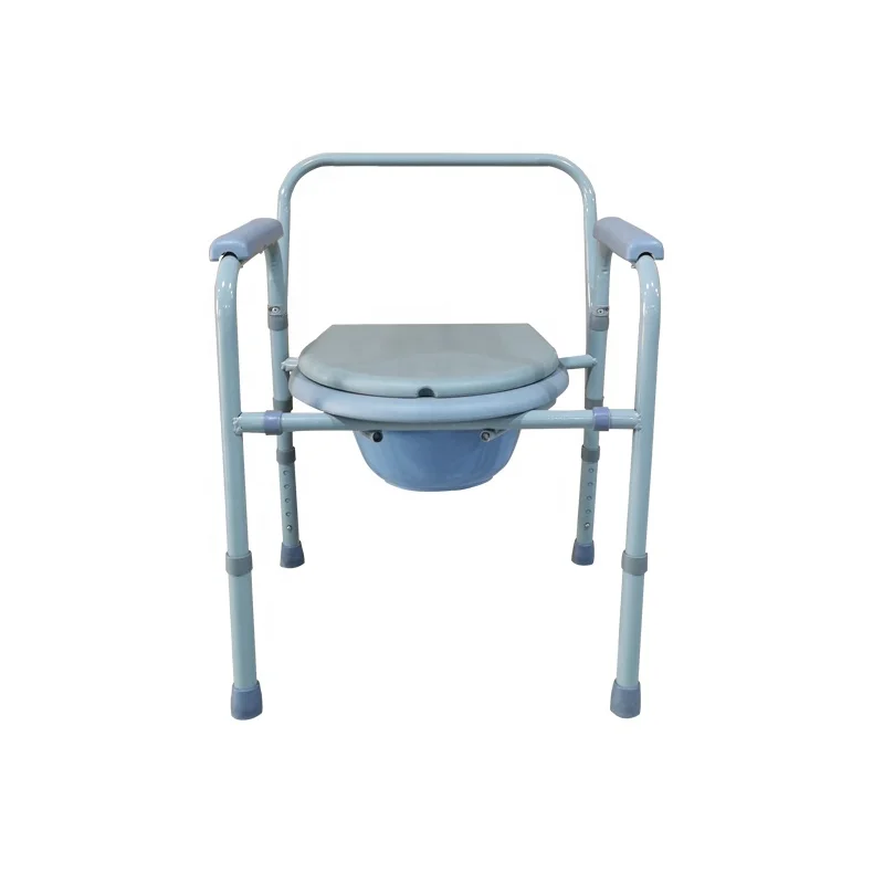 Chinese Manufacturer Aluminum Folding Commode Toilet Chair For Elderly 2