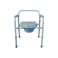 Chinese Manufacturer Aluminum Folding Commode Toilet Chair For Elderly 2