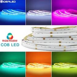 RGB RGBW COB Led Stirp Lights Flexible FCOB light WIFI DC24V Decoration Bedroom Diode Tape W White Lighting Atmosphere Lighting