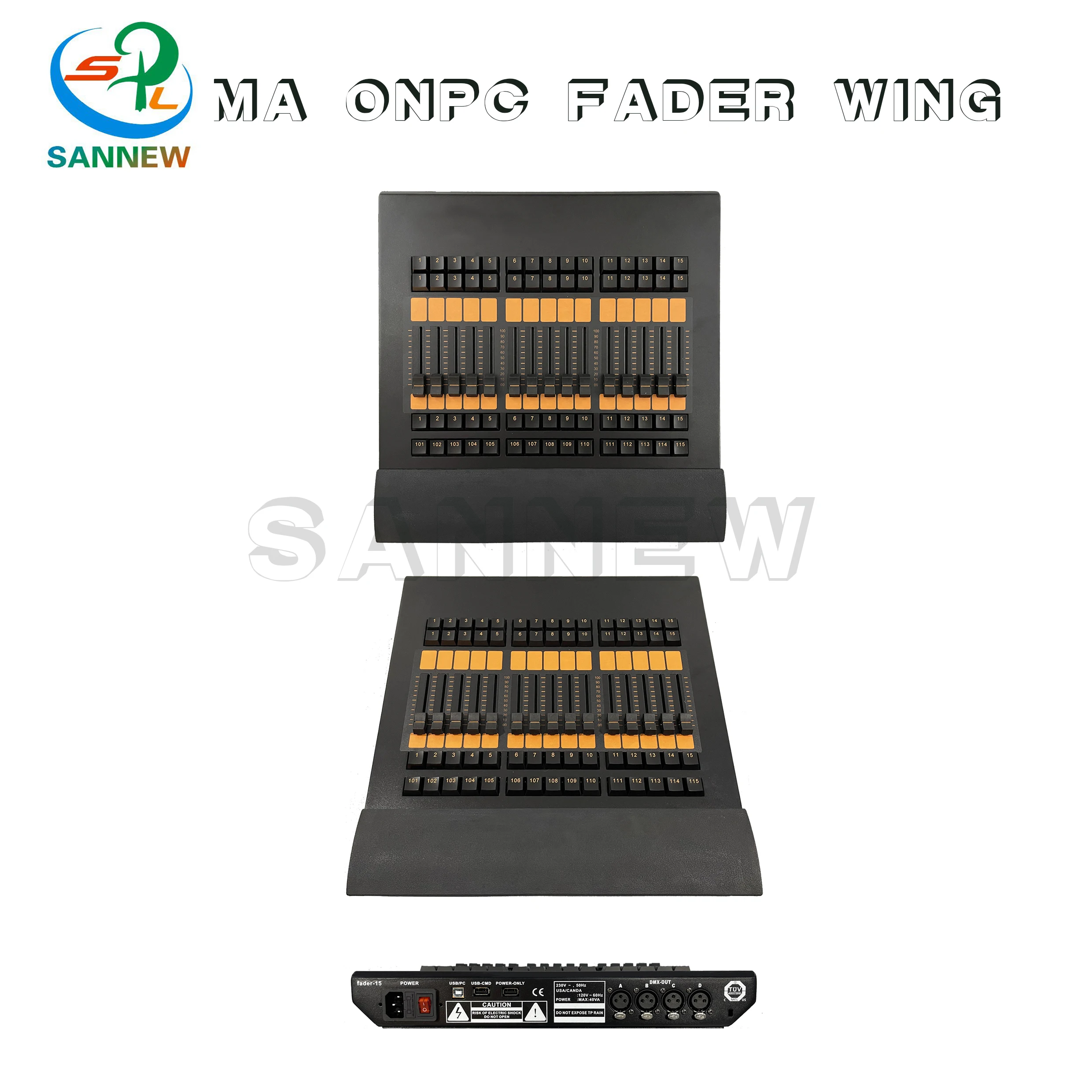 새로운 MA2 페이더 윙 콘솔 무대 조명 컨트롤 LED 조명 콘솔 DMX 512 LED 파 조명, 무빙 헤드 스포트라이트, DJ 컨트롤러용