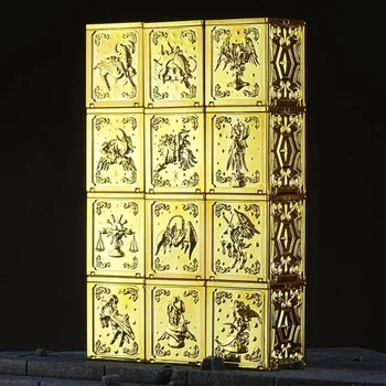 In Stock Saint Seiya Myth Cloth SOG Gold Box Aries Taurus Gemini Cancer Leo Virgo Libra Scorpio Capricorn Pisces PVC 12pcs Toy 1