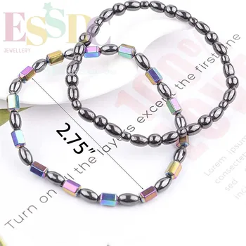 Sprzedaż hurtowa biżuteria z czarnego bransoletka magnetyczna kamienia żółciowego producent moda na naturalność do pielęgnacji dla mężczyzn i kobiet prezent