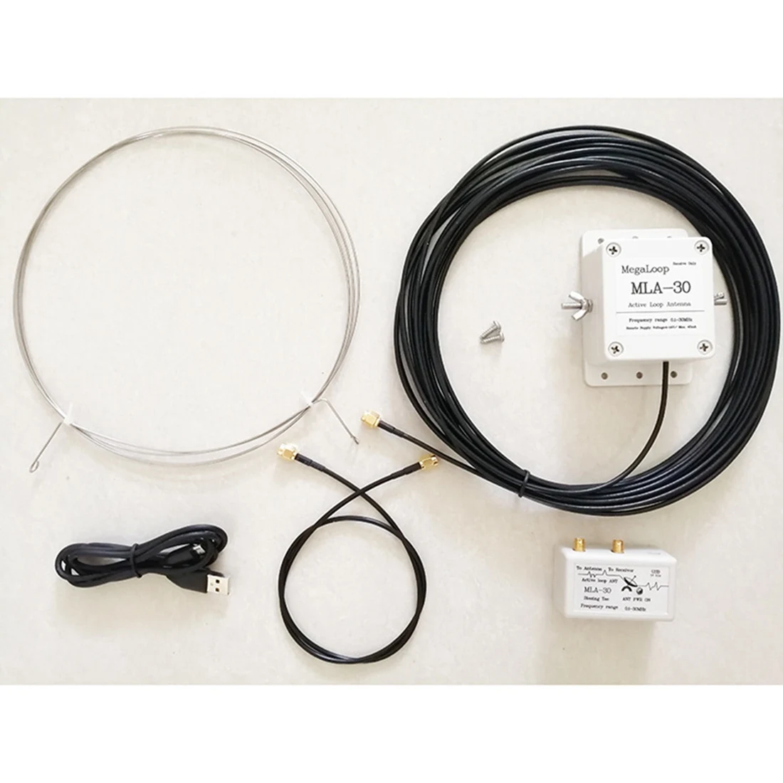 Фото Активная Магнитная петлевая антенна MLA30 + MLA-30 MLA30 Plus, радиоантенна HA SDR с короткими и средними волнами, низкий уровень шума, 500 кгц-30 МГц №2