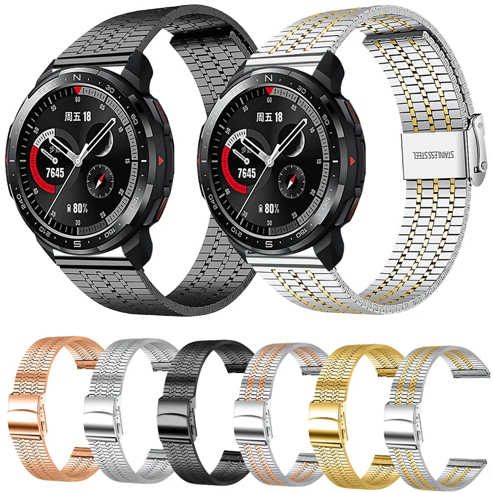 20Mm 22Mm Stainless Steel Band For Honor Magic 2 42Mm 46Mm Smartwatch Bracelet Strap For Honor Es Gs Pro Stratos Watch Watchband