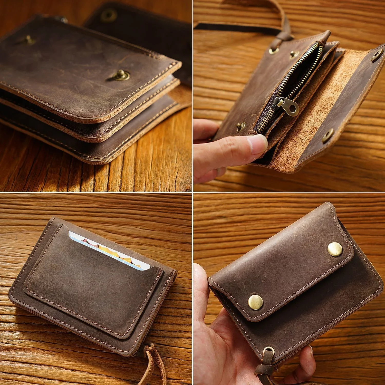 Manufacturer Handmade Men Women Lady Short Style Genuine Leather Card Purse  Wholesale - China Promotional Items and Credit Card Holder price |  Made-in-China.com