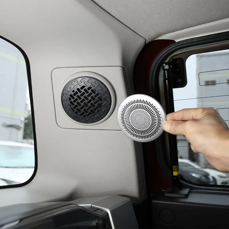 

Для Toyota FJ Cruiser 2007-2021, нержавеющая сталь, крышка багажника автомобиля, сетчатая крышка динамика, декоративная крышка, автомобильные аксессуары