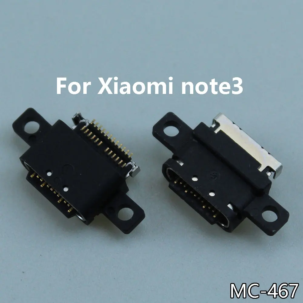 

2pcs/lot Micro USB Charge Charging Dock Port Type C Connector Jack Socket For Xiaomi note3 NOTE 3 Type C Jack Connector