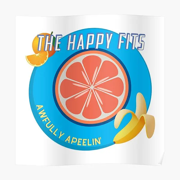 

The Happy Fits Poster Funny Decor Modern Decoration Painting Home Mural Vintage Art Room Print Wall Picture No Frame