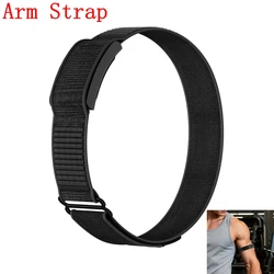 Breathable Nylon Adjustable Bicep and Ankle Sport Band Strap - Arm Band - 40cm (Black)