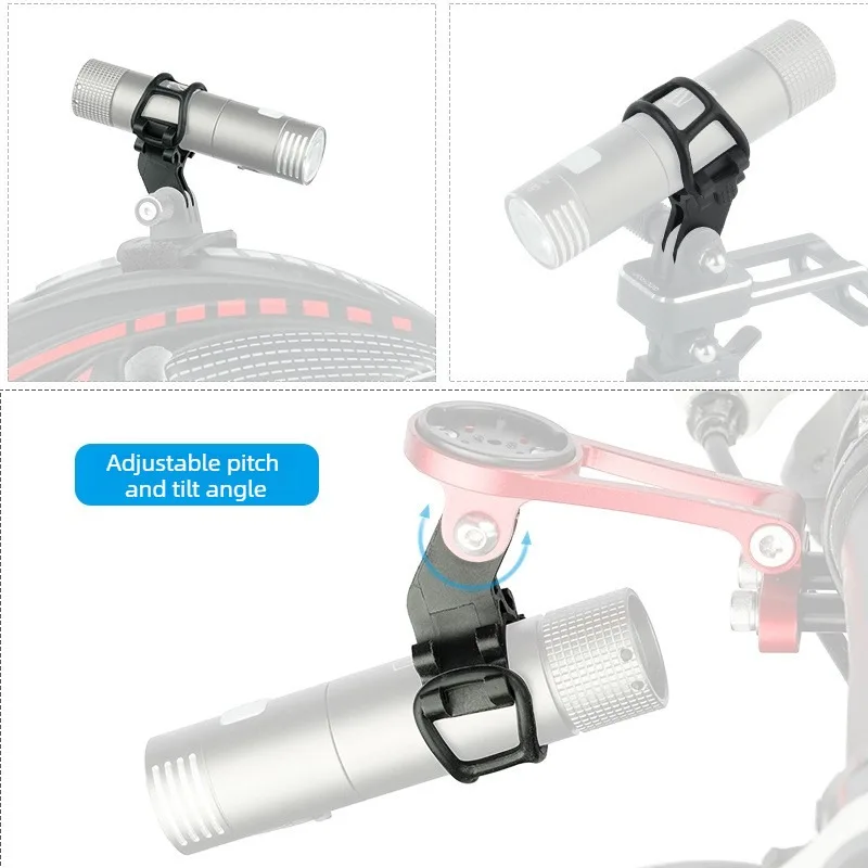 자전거 라이트 클램프 브래킷, 에어로 바 마운트 레이스 번호판 홀더(유니버설 GoPro 인터페이스 포함) 사이클링 액세서리