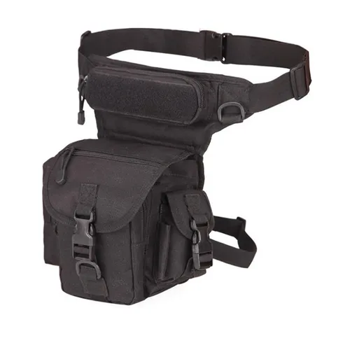 군용 허리 패니 팩 전술 라이딩 다리 가방 남성용, 방수 드롭 유틸리티 허벅지 파우치, 다목적 엉덩이 벨트 3