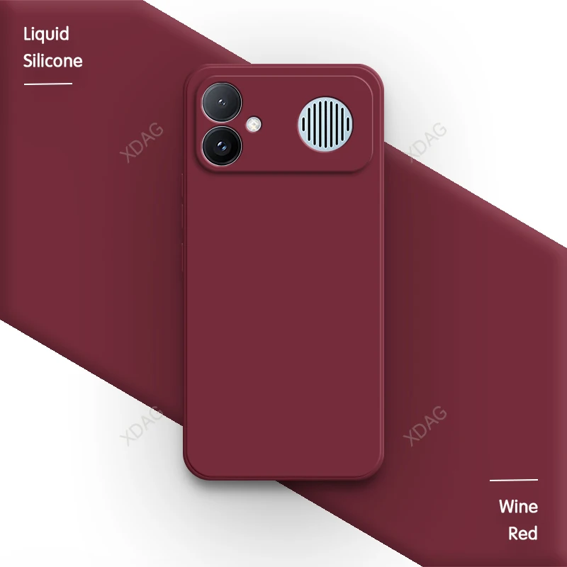 Premium Liquid Silicone Phone Case with Square Camera Protection - Soft Fashion Classic Design, High-Quality Bumper Cover