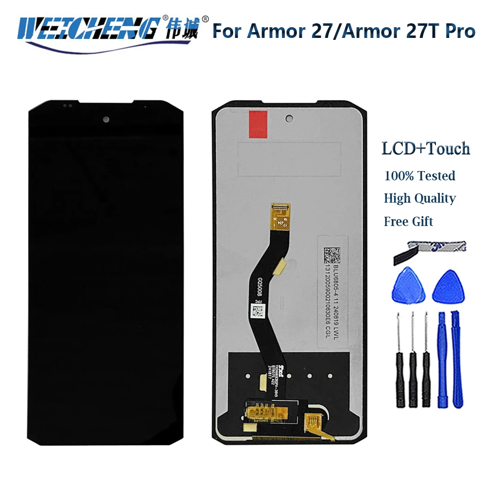 Rugged Phone LCD Display with Touch Screen Digitizer Assembly Replacement Parts
