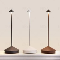 Cordless Table Lamp Portable LED Desk Lamp Mordern Rechargeable Nightstand Lamp in Aluminum Dimmable Table Light Indoor Outdoor 1