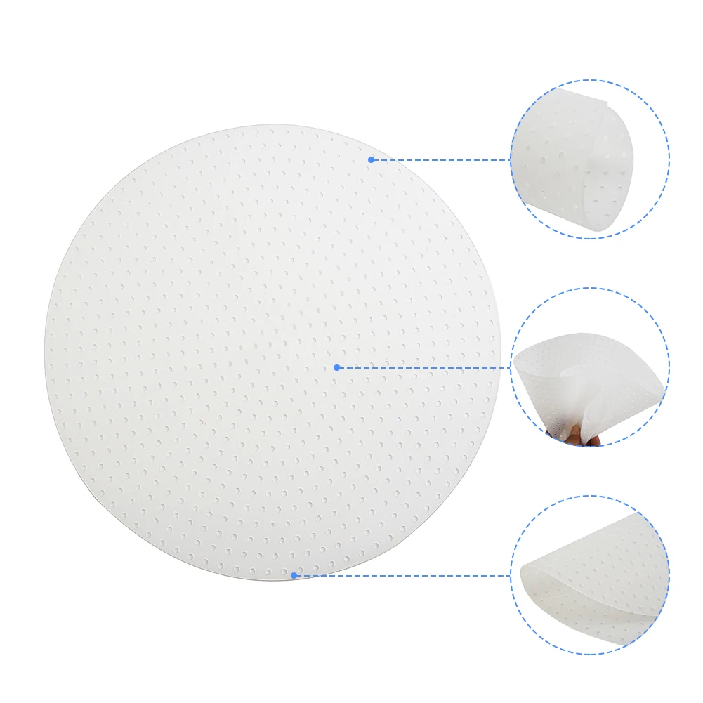 

30cm Reusable Silicone Non-Stick Steamer Mat Kitchen Burnt Proof Pad Under Steamers Mat For Commercial Rice Cooker Non-stick Pad