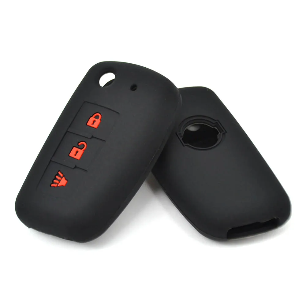 Silicone Car Key Case For Nissan Rogue 2014-Cover Keyless Remote Fob Shell Skin Keyring Key Chain Holder Protector key case key case cover car key shell car key chain